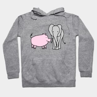 Pig and Elephant Hoodie